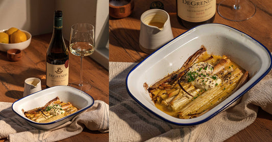 A Classic Beurre Blanc with Roasted Leeks