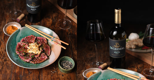 Beef Tataki with De Tijger Merlot