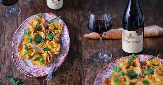 Lasagne Bites with De Grendel Shiraz