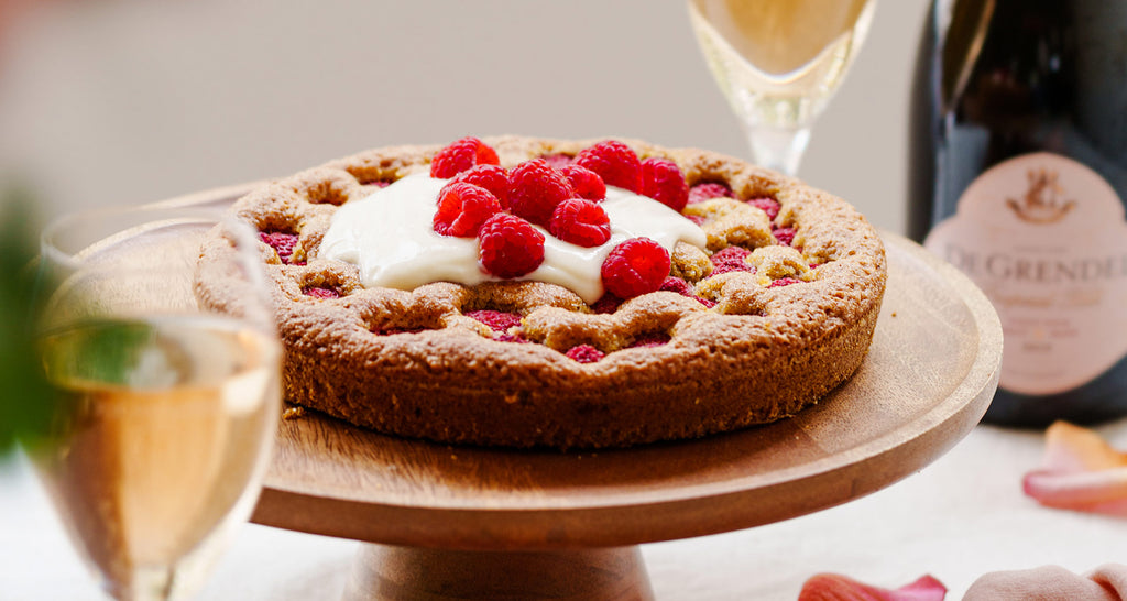 Sweeten Up Your Valentine's Day: Almond Ricotta Raspberry Cake
